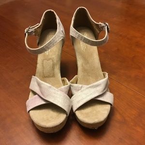 TOMS Wedge Women’s Sandals, Lavender - SIZE 12